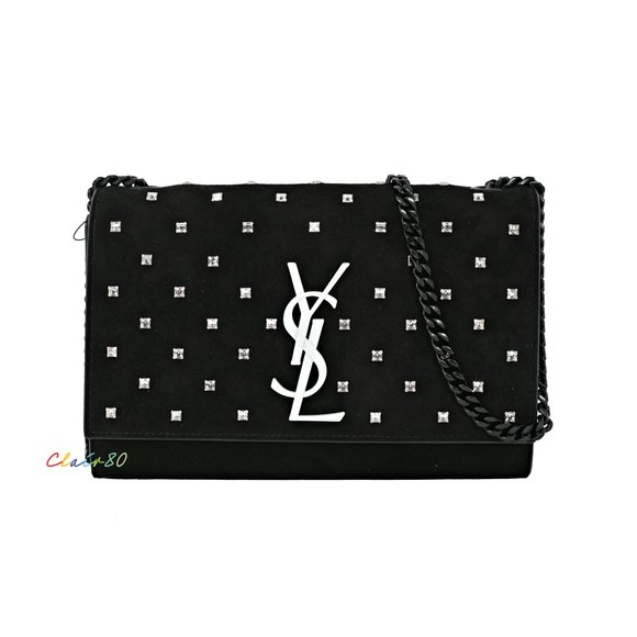 Saint Laurent Small Kate Crystal-Embellished Bag - Picture 1 of 8